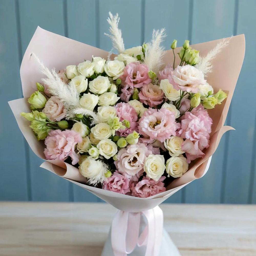 Букет цветов из: Альстромерии и Розы в Нижнеподкумском