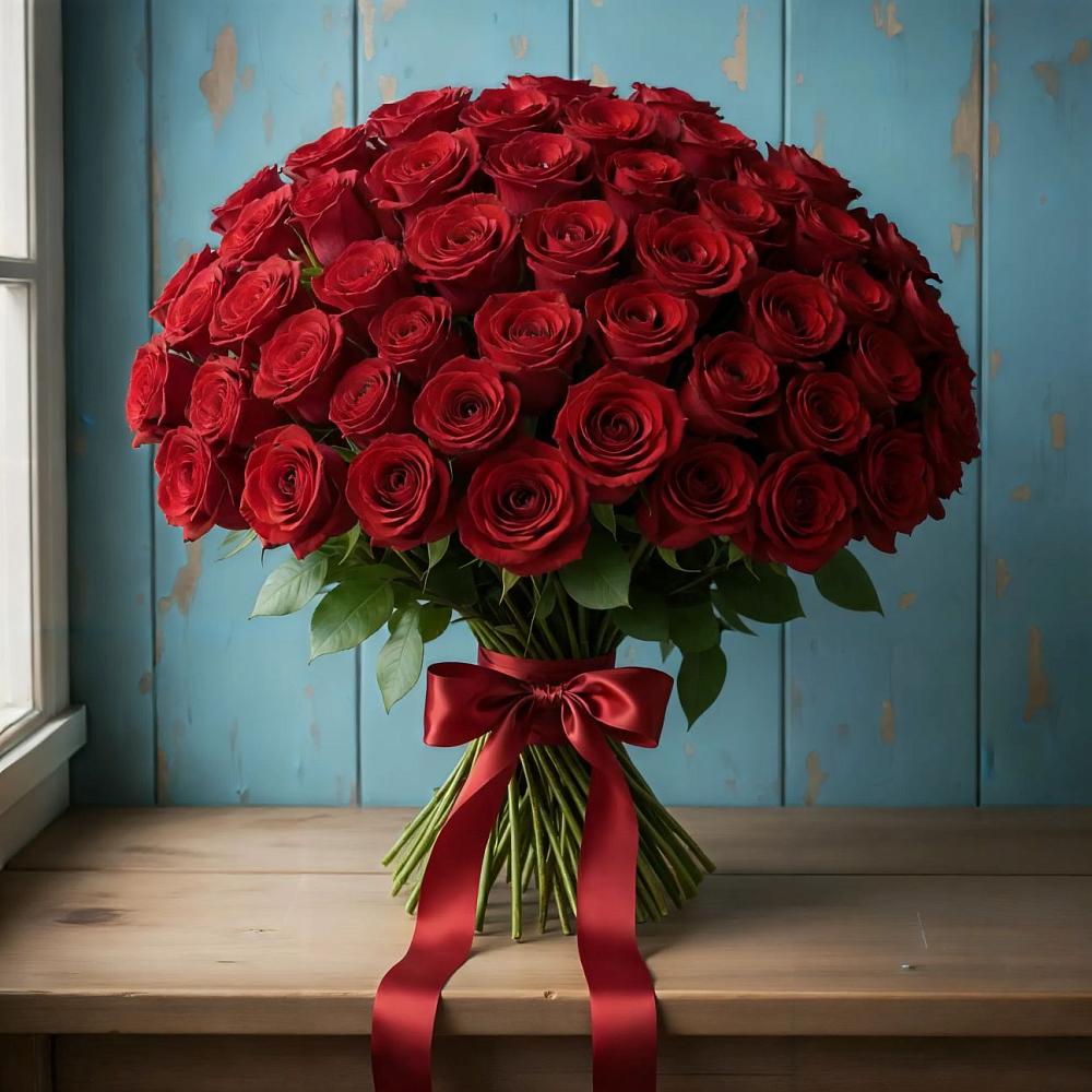 Букет Красные розы Блэк Меджик в Нижнеподкумском