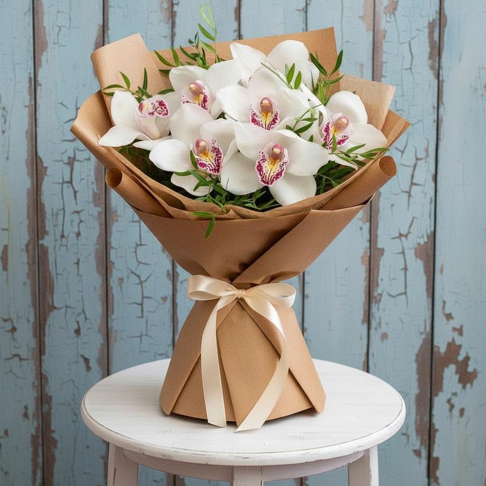 Букет цветов из: Орхидеи и Розы в Нижнеподкумском
