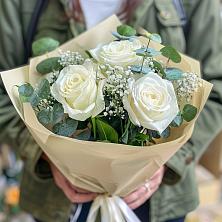 Букет Нежные грёзы в Нижнеподкумском Букет цветов из: Розы в Нижнеподкумском