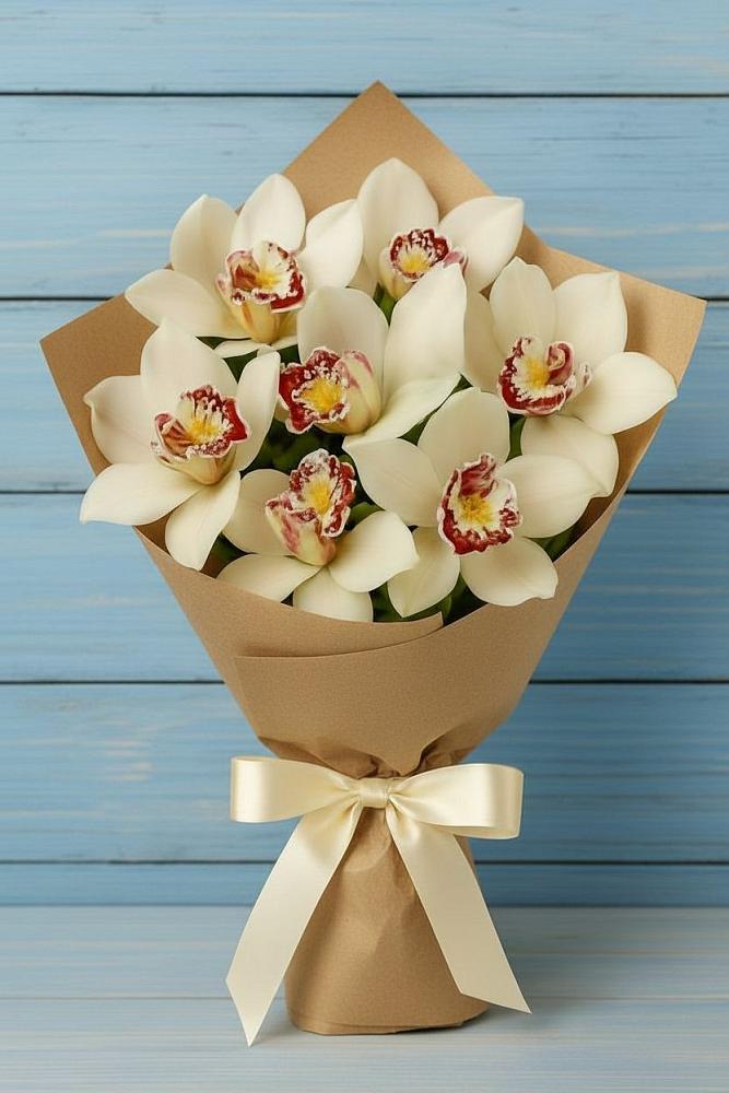 Букет цветов из: Орхидеи и Розы в Нижнеподкумском